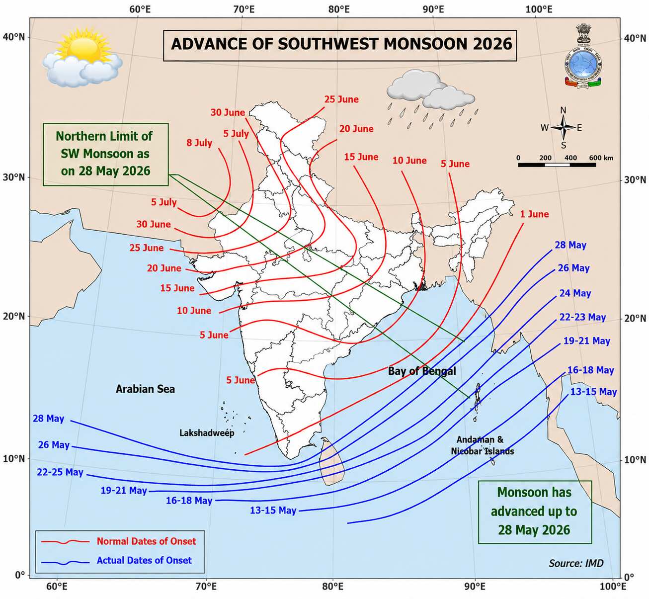 weather update monsoon stuck near kerala rain thunderstorm imd forecast next 8 days