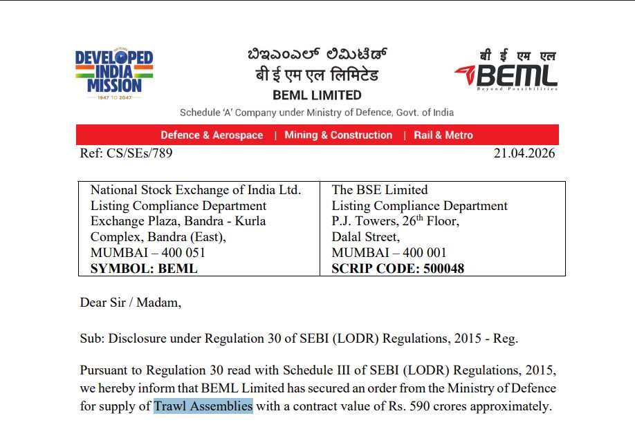 BEML Order