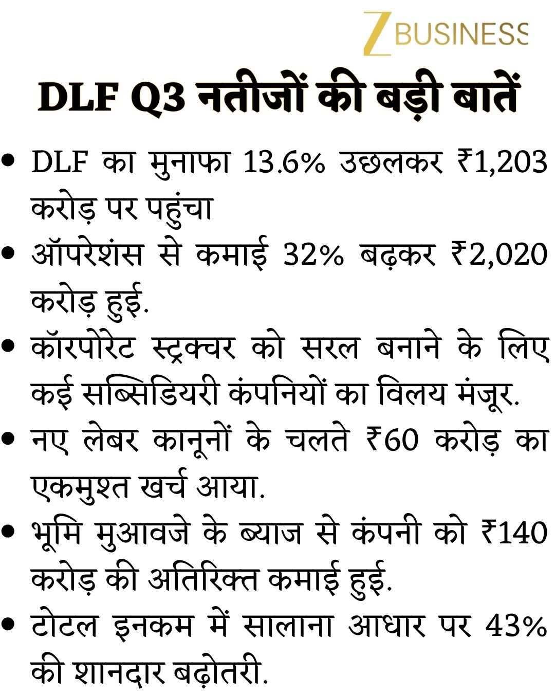 DLF Q3 Results