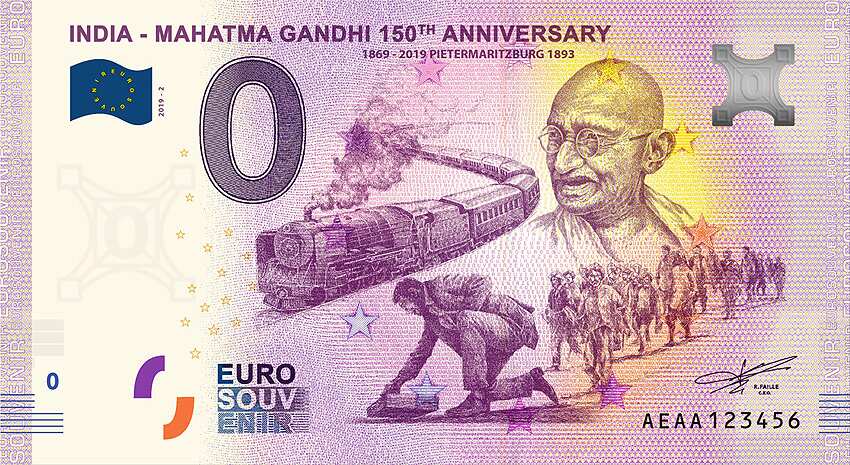 Euro Souvenir Banknotes launched to celebrate Gandhi’s 150th birth year