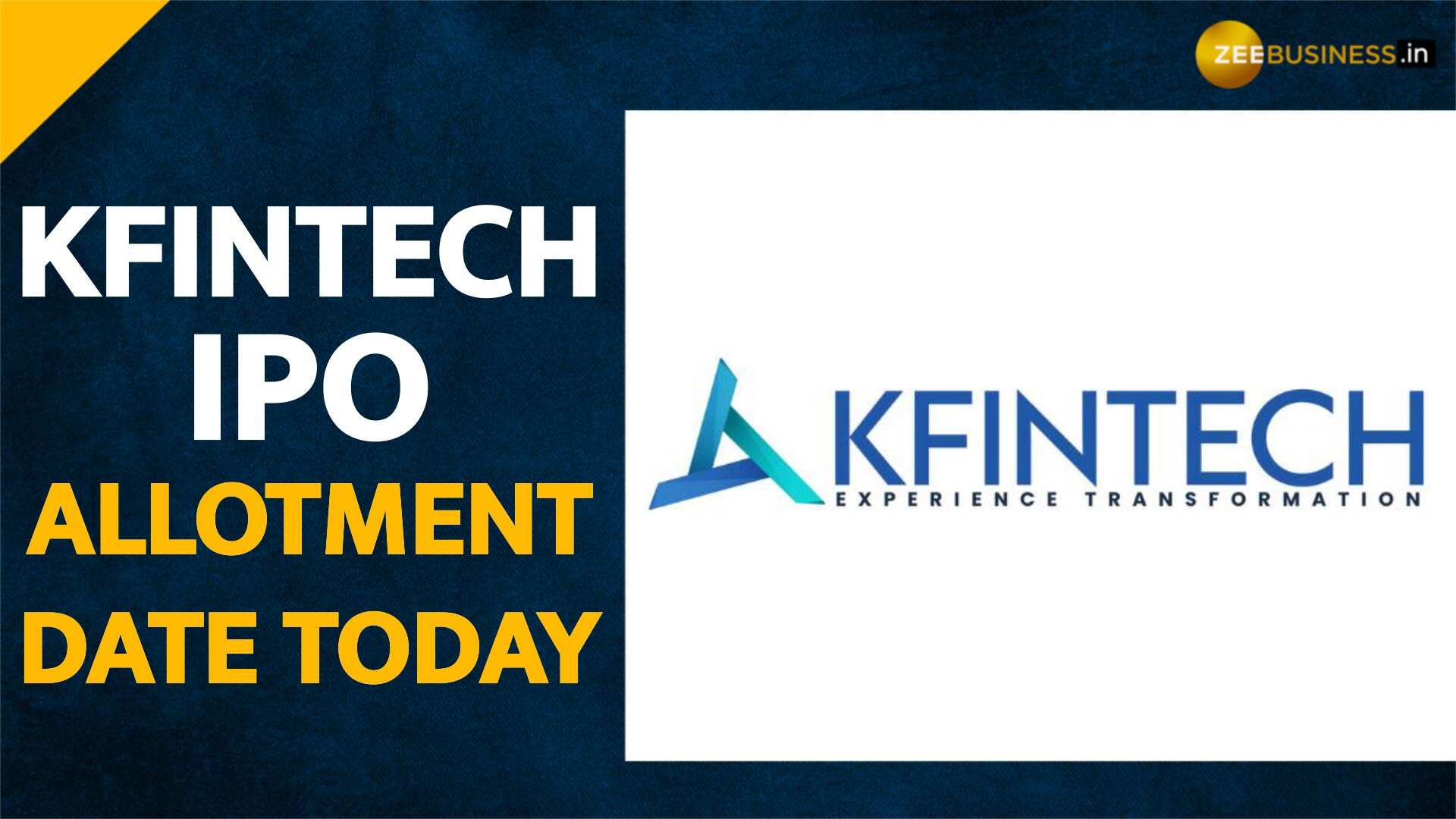 All You Need To Know About Kfin Tech Ipo Allotment Today Check Details