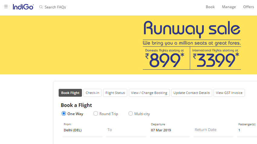 HOLI सेल! इंडिगो ने सस्ते टिकट का ऑफर निकाला, 899 रुपए में करें यात्रा