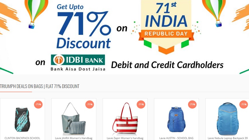 IDBI बैंक का स्पेशल ऑफर, ऑनलाइन शॉपिंग पर पाएं 71 फीसदी डिस्काउंट