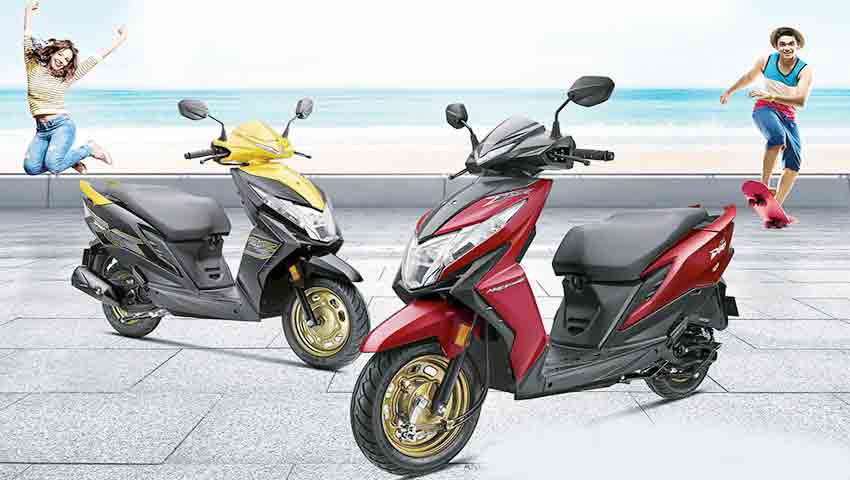 Honda dio on online road price