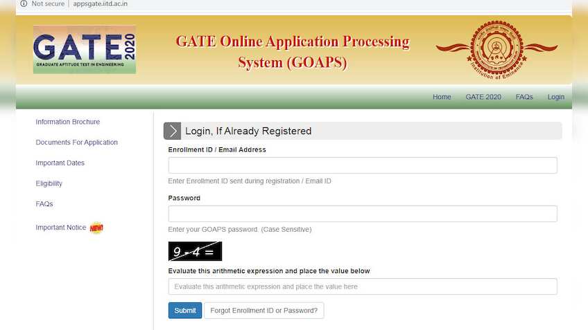 GATE 2020 की रिस्पॉन्स शीट यहां से करें gate.iitd.ac.in चेक