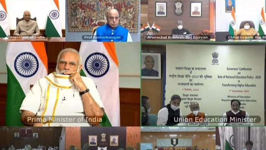 गवर्नर कॉन्फ्रेंस में बोले PM मोदी- नई शिक्षा नीति में सरकार का दखल कम होना चाहिए