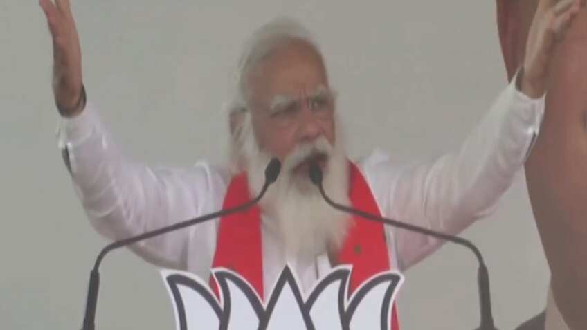 Bengal Election 2021: चुनावी रैली में बोले पीएम मोदी,  '2 मई, दीदी गई, बंगाल के लोगों ने ठान लिया'