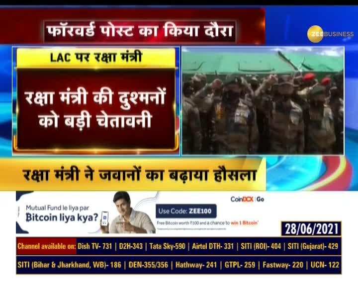 "भारत को किसी का आंख दिखाना मंजूर नहीं", लद्दाख से रक्षामंत्री की दुश्मनों को चेतावनी