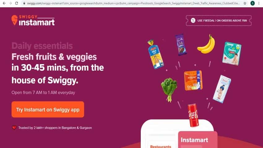 Swiggy की नई ग्रॉसरी सर्विस इन 5 शहरों में भी शुरू, अब सिर्फ 15-30 मिनट में घर बैठे मिलेगा सामान