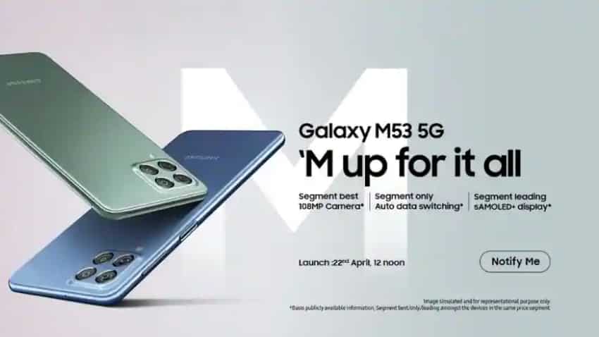Samsung Galaxy M53 launch on April 22 