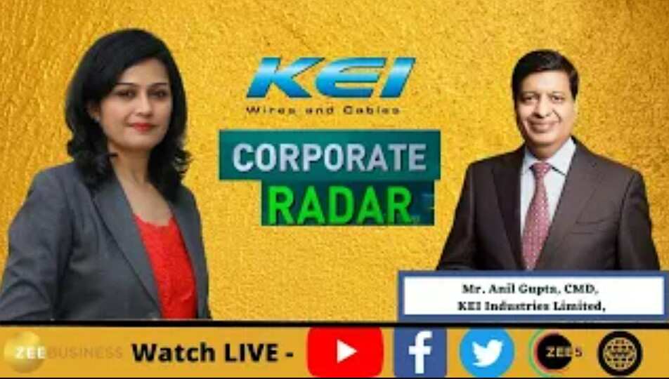 Corporate Radar: ज़ी बिज़नेस के साथ खास बातचीत में KEI इंडस्ट्रीज लिमिटेड के CMD, अनिल गुप्ता
