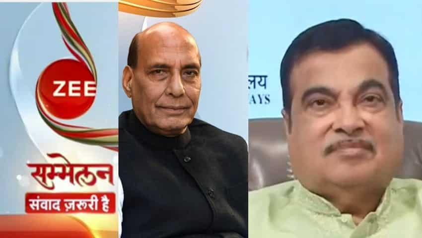ZEE सम्मेलन: राजनाथ सिंह ने कहा-एक इंच जमीन भी China के कब्जे में नहीं जाएगी, नितिन गडकरी बोले-युवाओं का मिला रोजगार