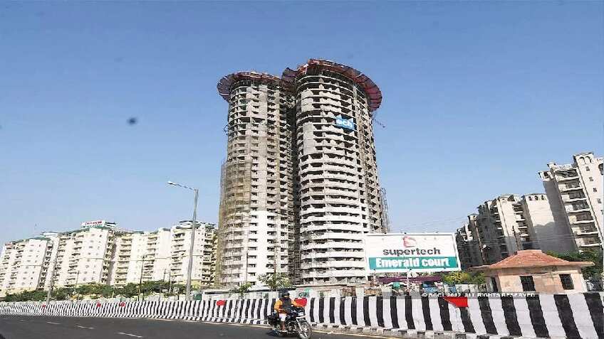 Supertech Twin Towers: 3500 किलो बारूद और सिर्फ एक बटन, महज 9 सेकेंड में मलबे का ढेर बन जाएंगे नोएडा के ट्विन टावर