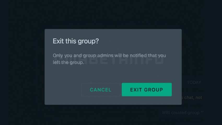 Leave Group Silently