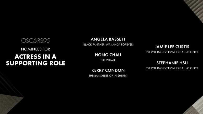 The nominations for Actress in a Supporting Role