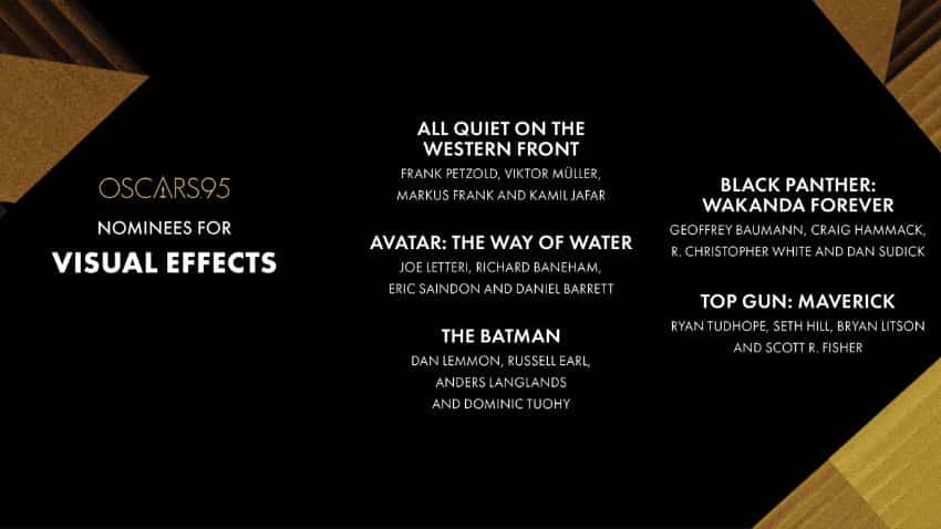 The nominations for Visual Effects