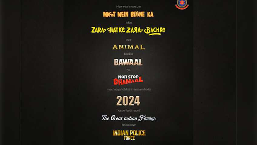 एनिमल बनकर बवाल मचाया तो....दिल्ली ट्रैफिक पुलिस ने अनोखे अंदाज में नए साल पर लोगों को सावधानी बरतने की दी सलाह