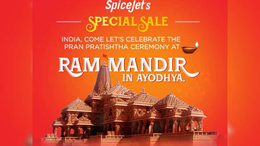 राम मंदिर प्राण प्रतिष्ठा पर SpiceJet ने दिया बड़ा तोहफा, ₹1,622 में कराएगी फ्लाइट की सैर, सिर्फ 7 दिन है मौका