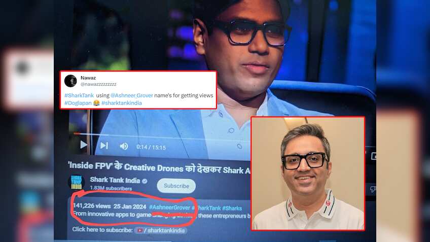 Shark Tank India ने लिखा #AshneerGrover, फैन ने शेयर की फोटो, अश्नीर ग्रोवर ने किया री-पोस्ट