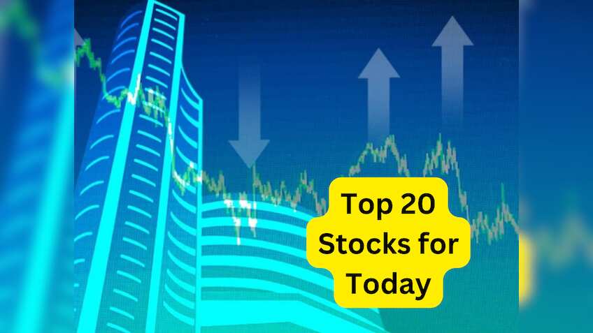 Top 20 Stocks For Today: इंट्राडे के लिए इन 20 शेयरों पर रखें नजर, मिलेगा कमाई का मौका, जानें टारगेट और स्टॉपलॉस 