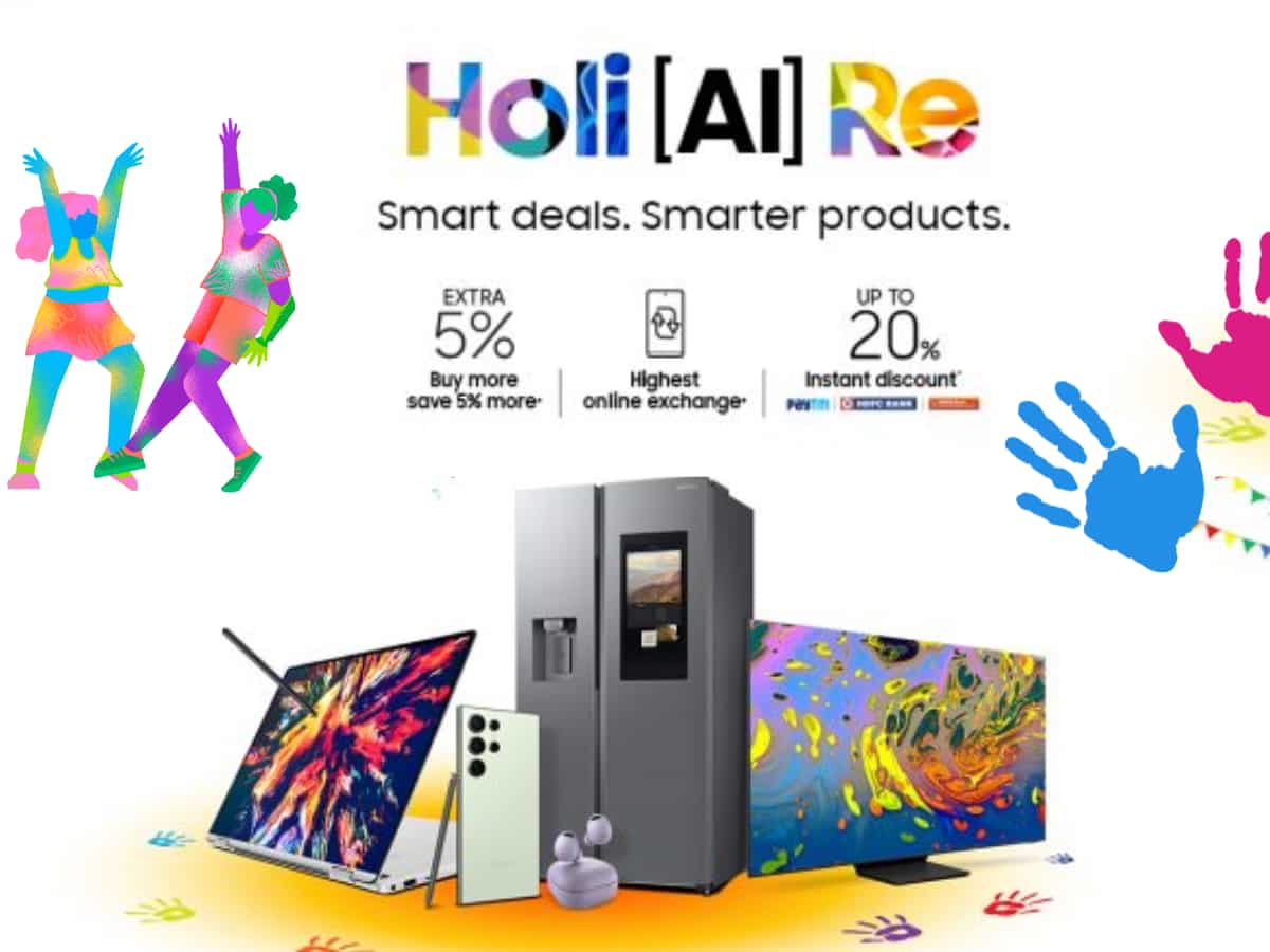 Holi (AI) Re: सैमसंग की धमाकेदार सेल; स्मार्टफोन्स पर 60%, TV पर 48% छूट- AI से लैस हैं डिवाइसेस