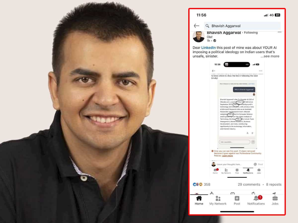 Ola के Bhavish Aggarwal ने ऐसा क्या लिख दिया, जिसे बार-बार डिलीट कर रहा है LinkedIn? स्क्रीन शॉट हुआ वायरल