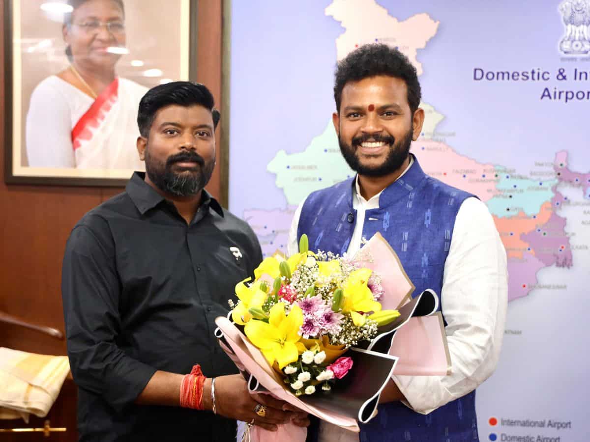 शंख एयर के चेयरमैन और टीम ने की मिनिस्ट्री ऑफ सिविल एविएशन मंत्री किंजरापु राममोहन नायडू से मुलाकात