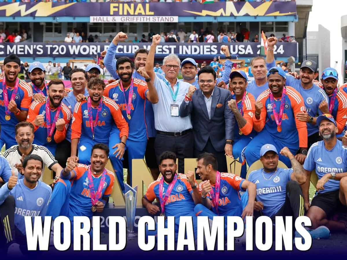 T20 World Cup जीतने के बाद टीम इंडिया पर हुई पैसों की बौछार, BCCI ने 125 करोड़ रुपए देने का किया ऐलान