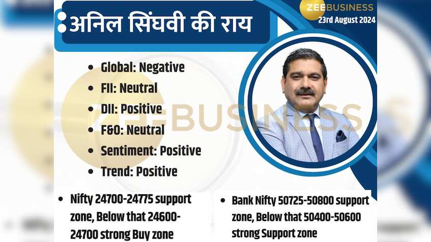 23 अगस्त को बाजार में कहां होगी कमाई, Nifty-Bank Nifty पर कहां रखें लेवल्स, जान लें अनिल सिंघवी की मार्केट स्ट्रैटेजी