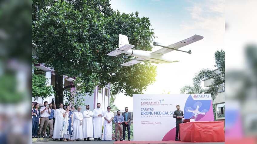 इस Drone लॉजिस्टिक्स Startup ने कैरिटास हॉस्पिटल के साथ की पार्टनरशिप, जानिए कंपनी देगी क्या सर्विस