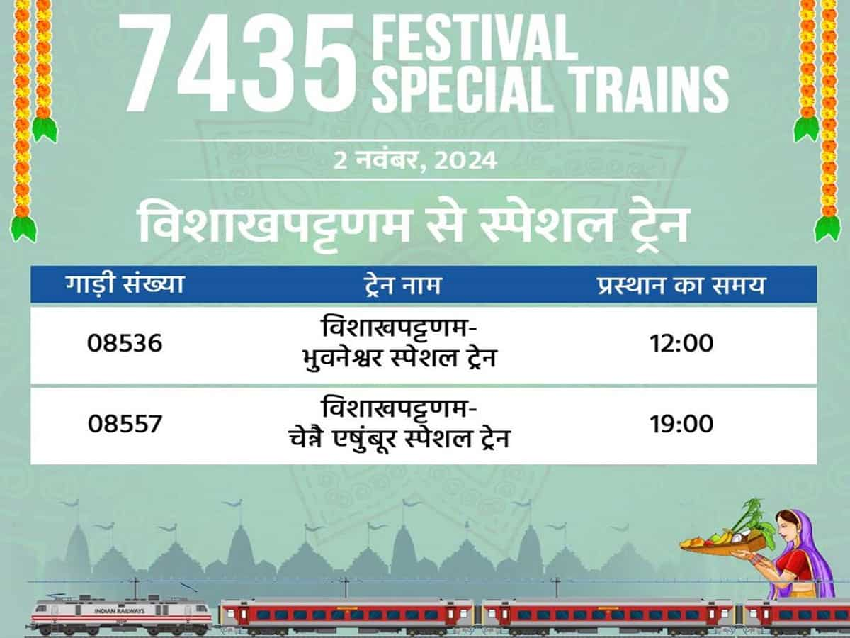 chhath puja festival special trains by railway