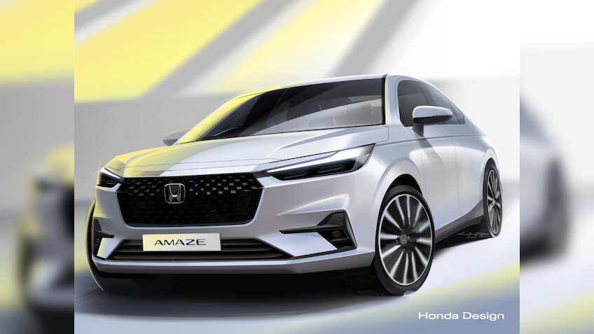 अगले महीने लॉन्च होगी Honda Amaze; एक्सटीरियर और इंटीरियर की तस्वीरें आई सामने, जानें डीटेल्स 