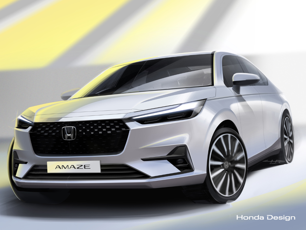 अगले महीने लॉन्च होगी Honda Amaze; एक्सटीरियर और इंटीरियर की तस्वीरें आई सामने, जानें डीटेल्स
