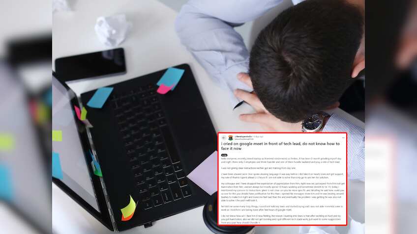 '15 घंटे काम, बदतमीजी... Google Meet के दौरान मैं रो पड़ा', शख्स ने बताया स्टार्टअप वर्क कल्चर का सच!