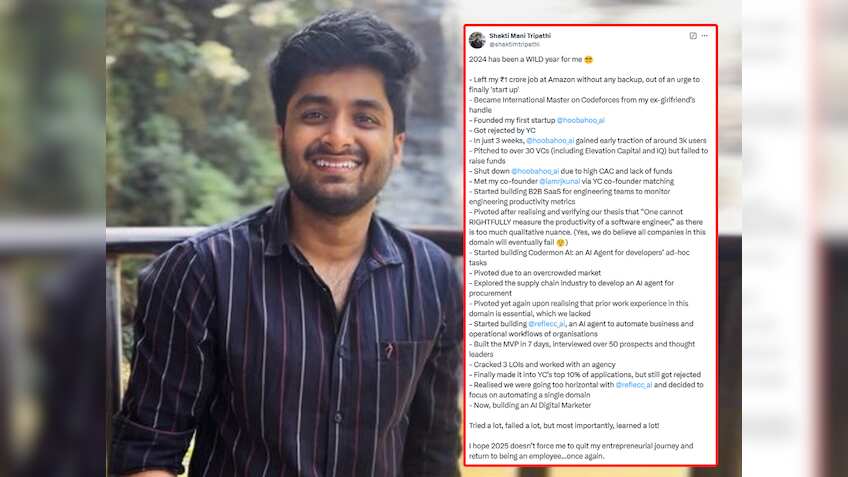 बिना बैकअप छोड़ी अमेजन की 1 Cr. सैलरी वाली Job, शुरू किया Startup, इस Founder की कहानी Social Media पर Viral