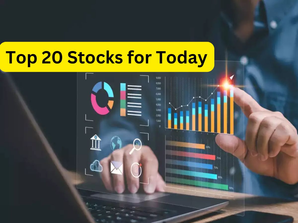 आज ट्रेडर्स के लिए टॉप-20 Stocks, बाजार खुलने पर रखें नजर और जानें टारगेट-स्टॉपलॉस डीटेल