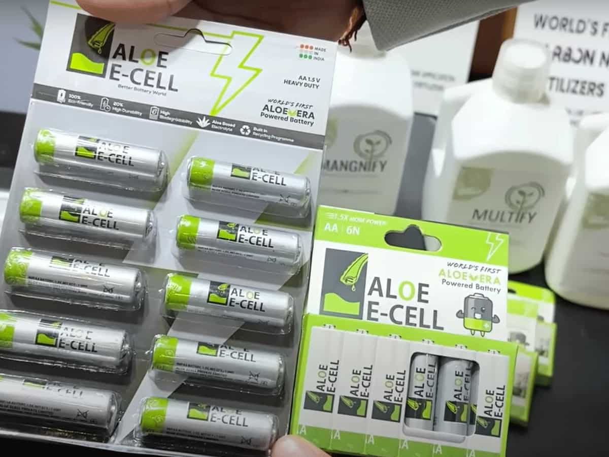 2- एलोवेरा से बना रिमोट कंट्रोल का सेल