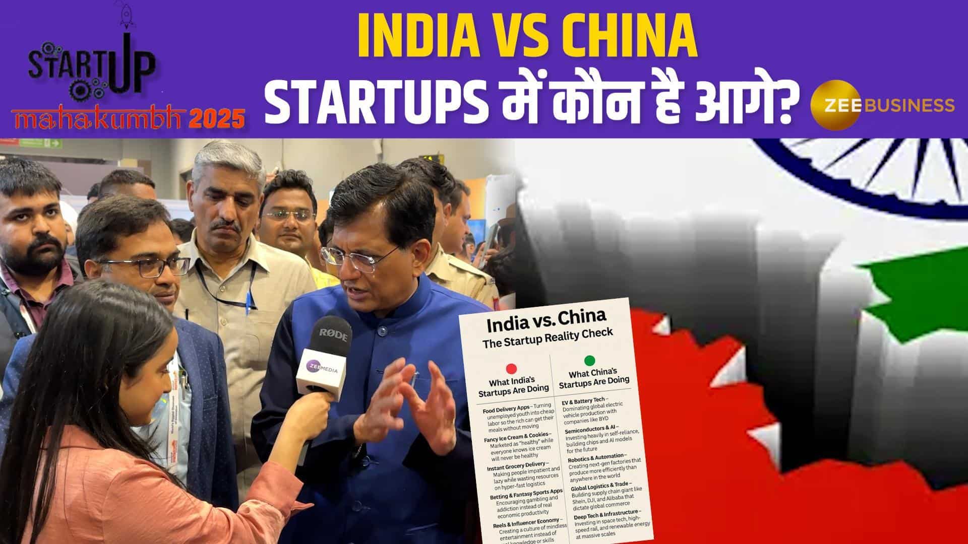 India Vs China: Startups, Unicorns & Tech में कौन है आगे? Piyush Goyal का बड़ा Announcement