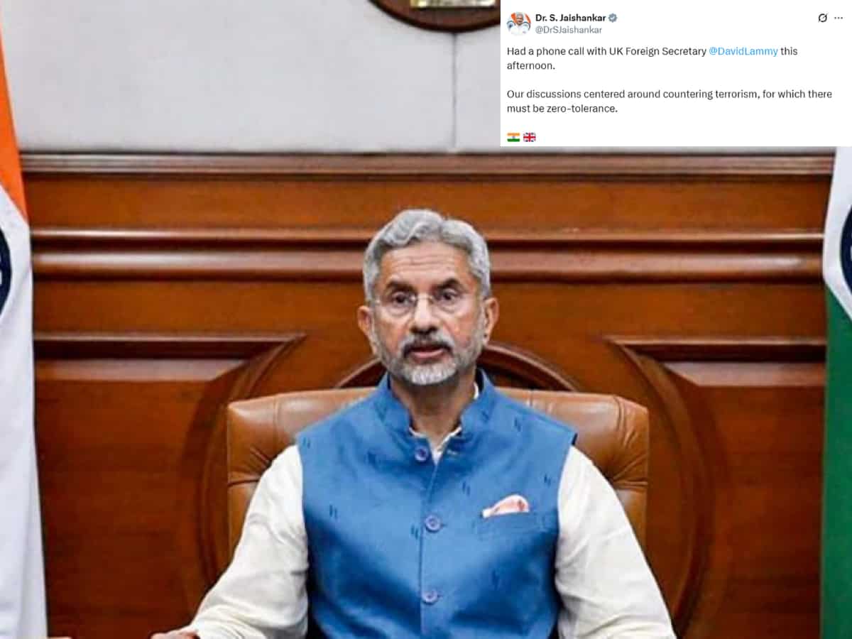 भारत-पाक तनाव के बीच जयशंकर और UK विदेश सचिव की आतंकवाद पर चर्चा, 'Operation Sindoor' का जिक्र