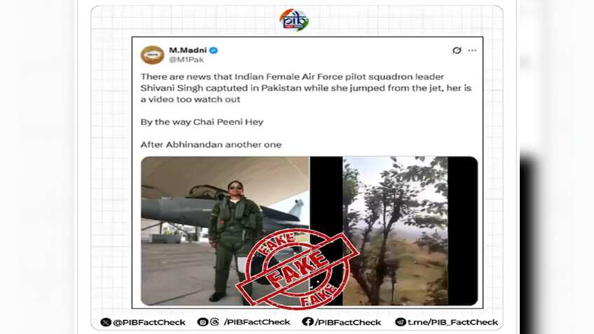 Fact Check: भारतीय वायुसेना की महिला पायलट को पाक में पकड़ा गया? पता चल गया सच