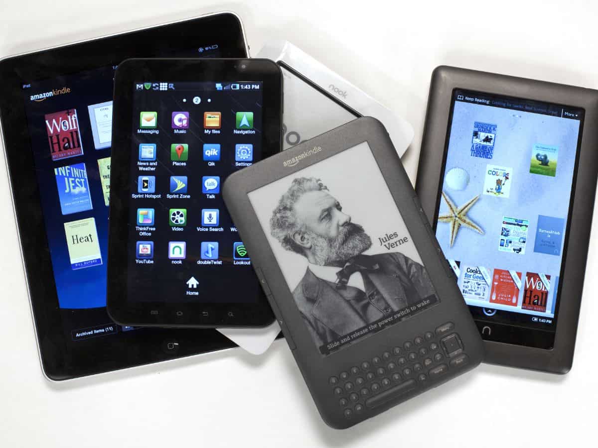 ई-रीडर या टैबलेट