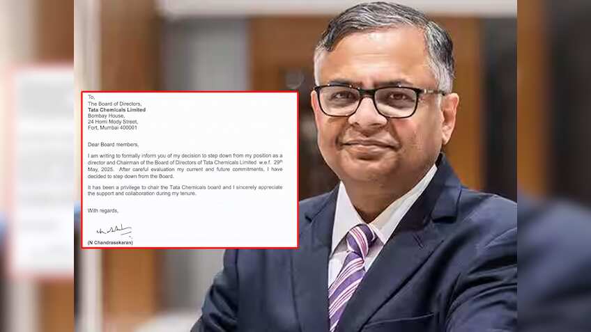टाटा कैमिकल्स के चेयरमैन और डायरेक्टर पद से एन. चंद्रशेखरन ने दिया इस्तीफा, जानिए अब कौन संभालेगा ये जिम्मेदारी