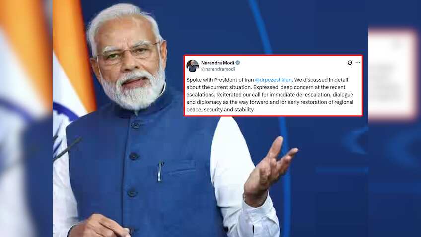 PM Modi ने ईरान के राष्ट्रपति से की बात, कहा- 'बातचीत और कूटनीति से ही होगी शांति', जानिए एक्स पर क्या लिखा