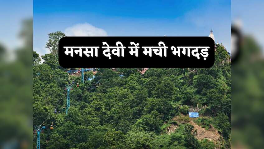 मनसा देवी मंदिर में मची भगदड़, 6 लोगों की मौत,रेस्क्यू  जारी