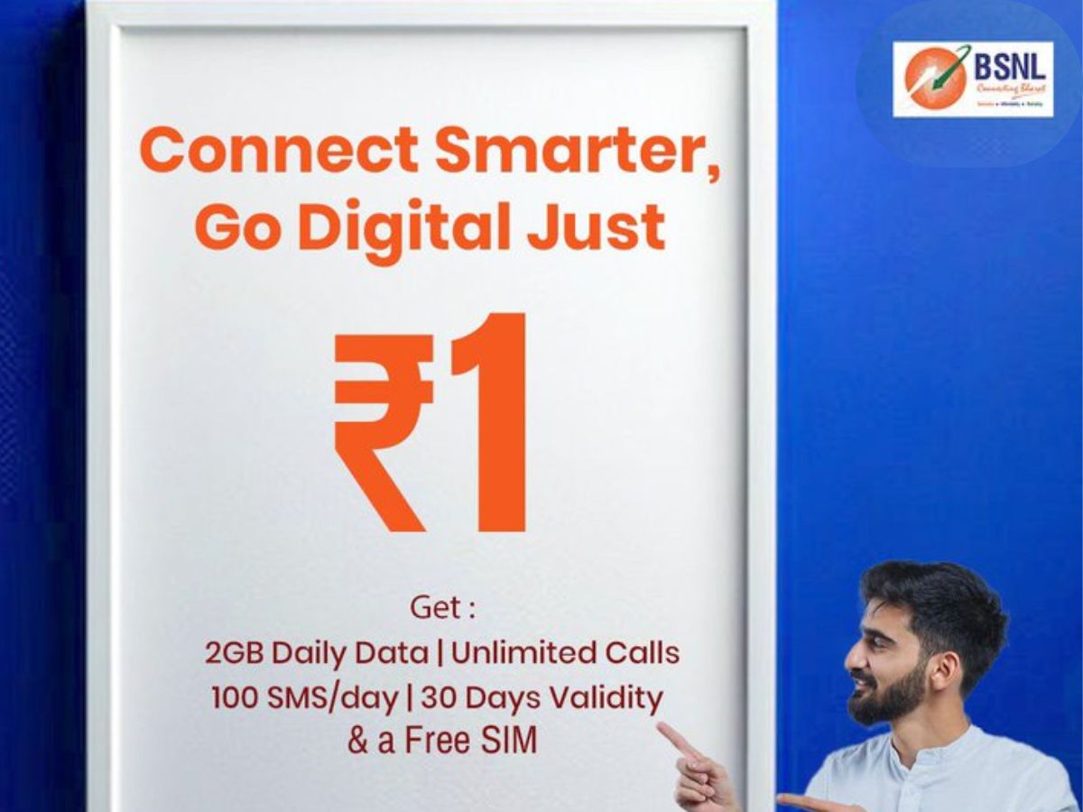 BSNL दे रहा सिर्फ ₹1 में Unlimited 4G डेटा कॉल्स 30 दिन तक, Jio, Airtel को टक्कर देने की तैयारी?