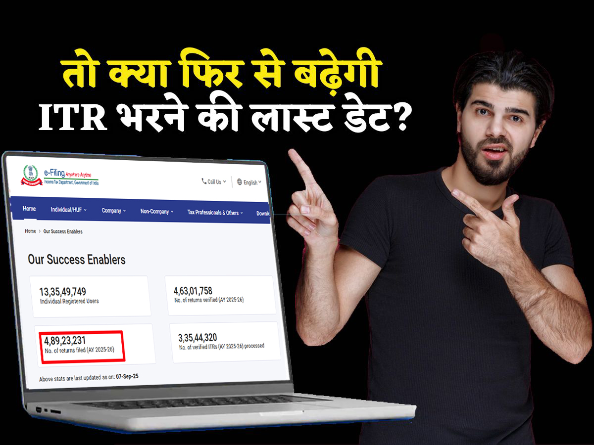 Income Tax Last Date Extension के बावजूद ITR Filing की रफ्तार धीमी, तो क्या फिर बढ़ानी पड़ सकती है Deadline?
