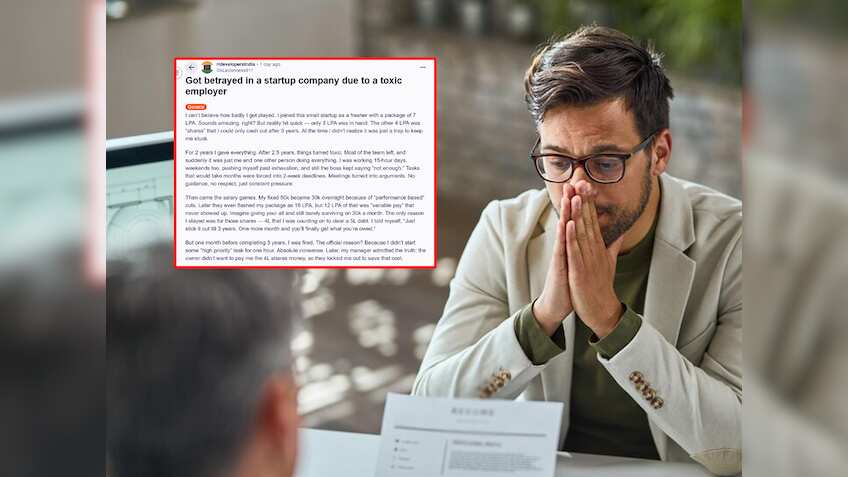 ESOP और Variable Pay का गजब का खेल, ₹30 हजार की Salary पर रोज किया 15-15 घंटे काम, अब कहानी हो रही वायरल