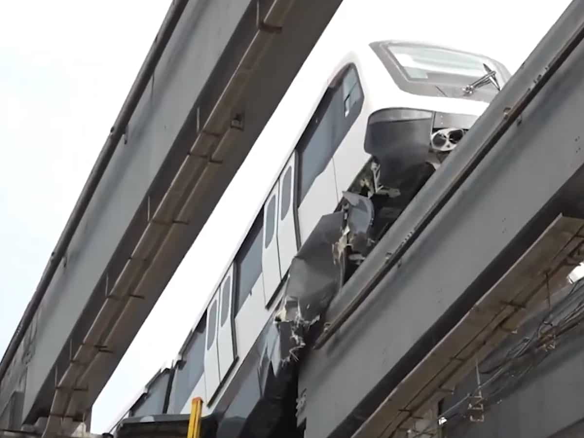 मुंबई में मोनोरेल हादसा! वडाला डिपो में टेस्ट रन के दौरान ट्रेन पटरी से उतरी, बड़ा हादसा टला