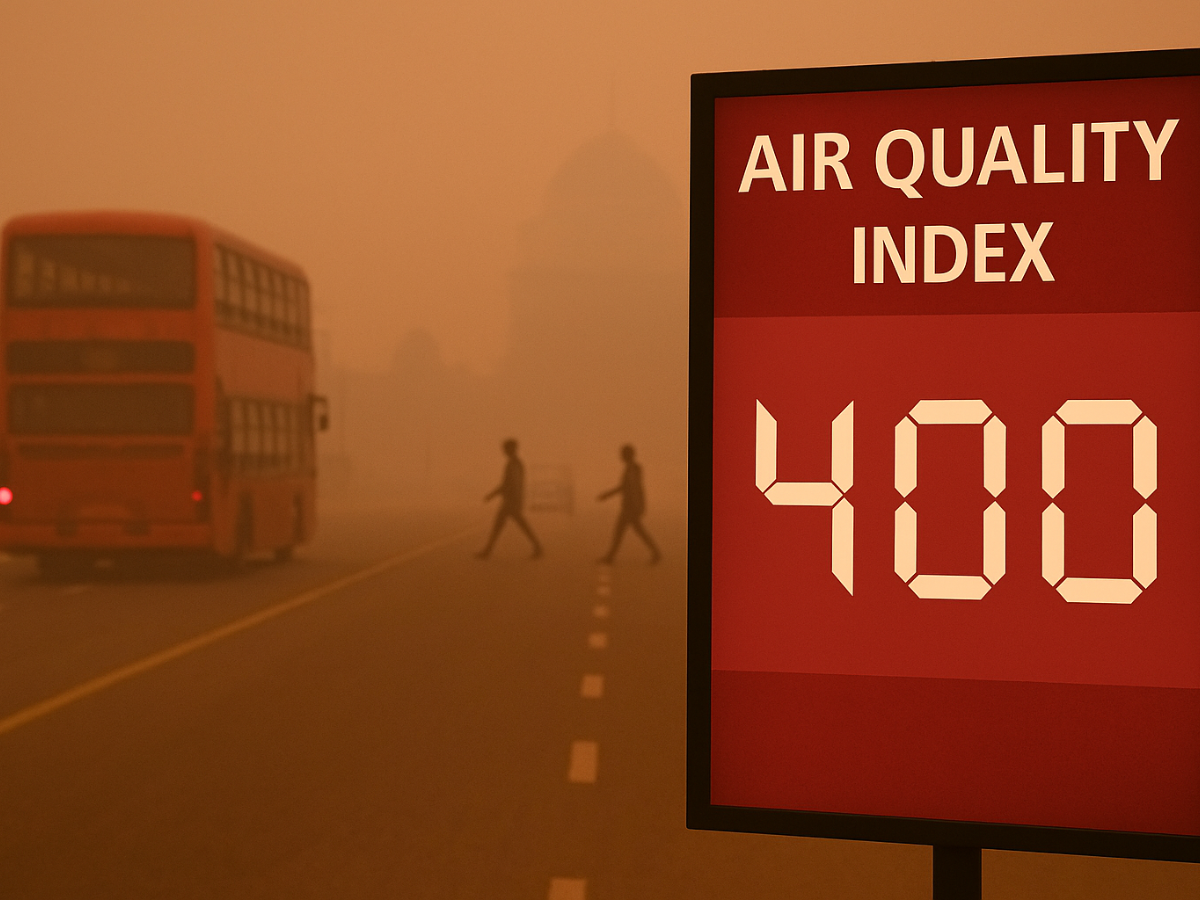 दिल्ली-NCR में प्रदूषण का 'रेड अलर्ट', कई जगह AQI हुआ 400 के पार, क्या आपके इलाके की हवा भी है जानलेवा? तुरंत देखें लिस्ट