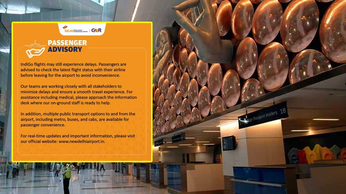 Indigo फ्लाइट्स में अब भी हो सकती है देरी, दिल्ली एयरपोर्ट ने जारी की एडवाइजरी, घर से निकलने से पहले करें ये काम